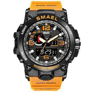 smael 1545d watch orange color