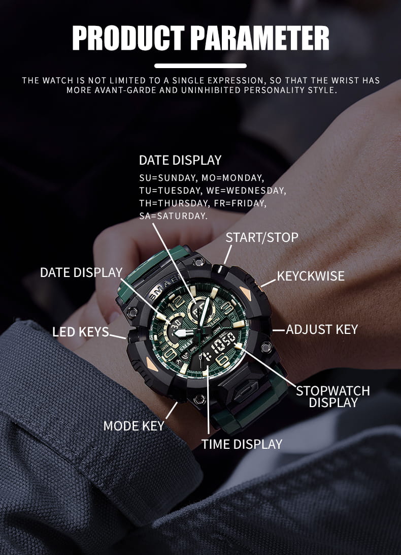 SMAEL 8099 Outdoor Sports Watch